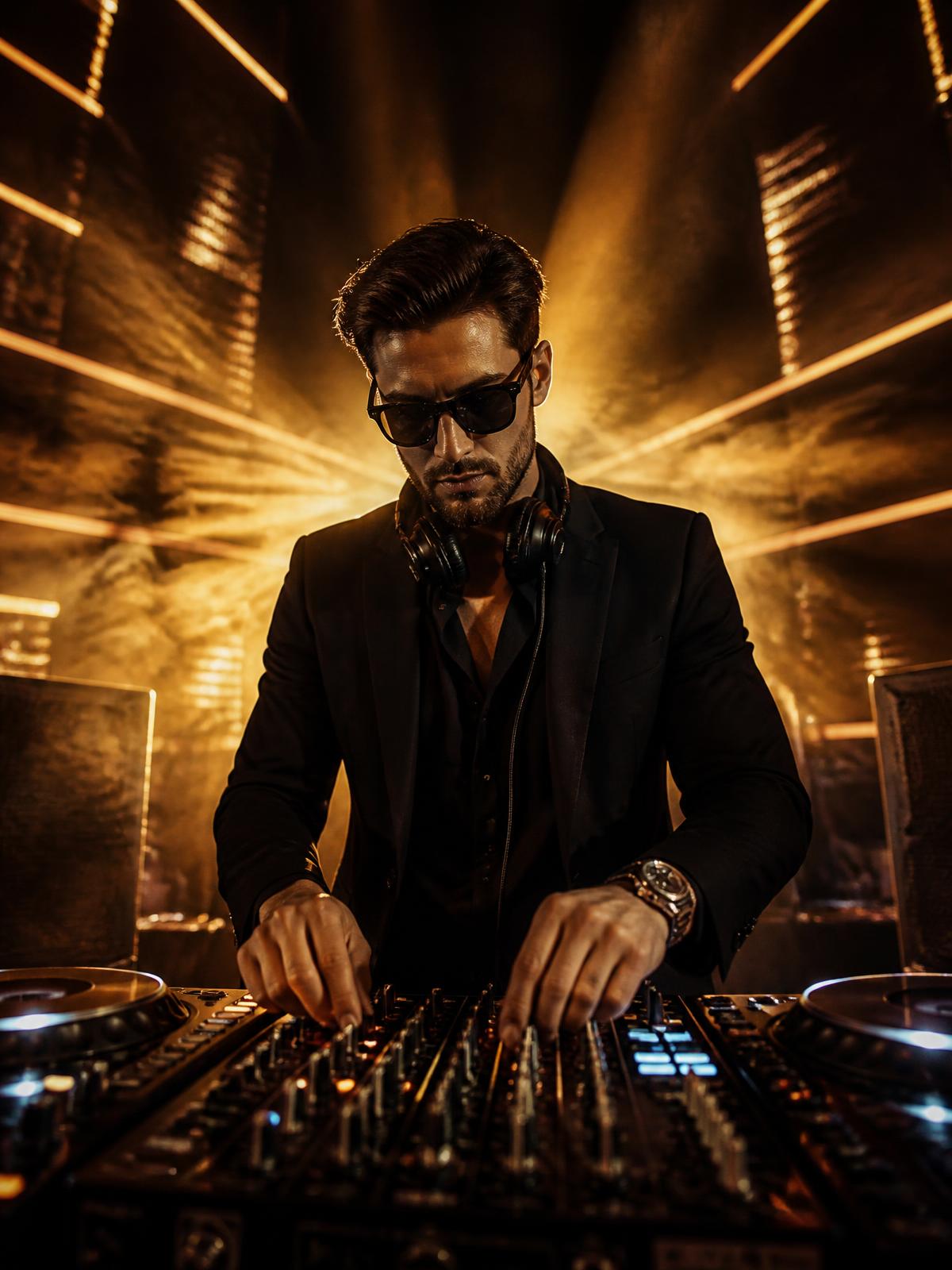 DJ Wagner tocando em evento premium
